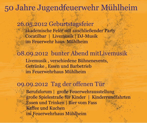 50 Jahre Jugendfeuerwehr Mühlheim